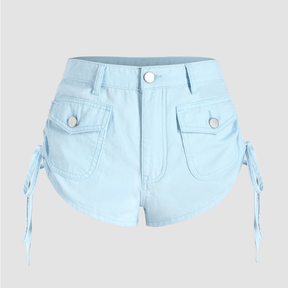 Cider denim high waist short. NWT size medium.